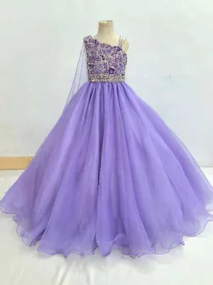 Gorgeous Beaded Bodice Preteens Long Pageant Dress