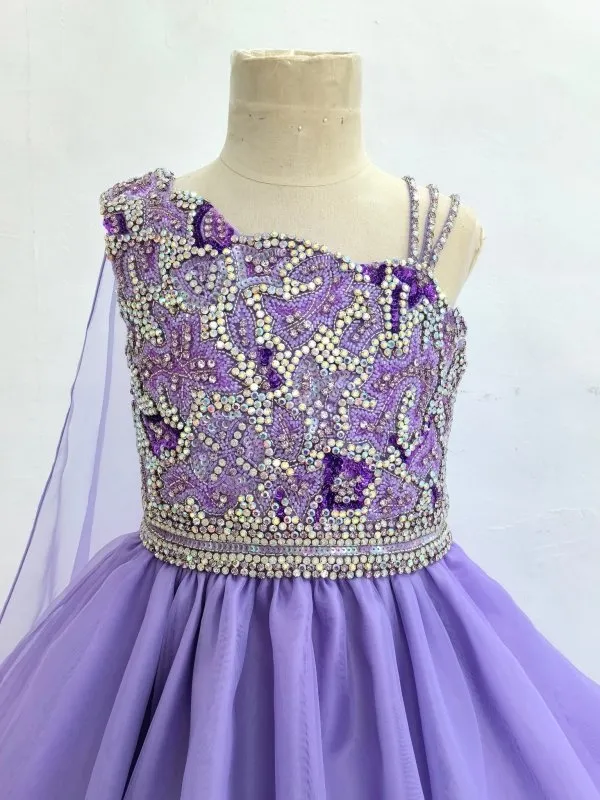 Gorgeous Beaded Bodice Preteens Long Pageant Dress