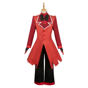 Hazbin Hotel Alastor Red Suit Cosplay Costume Outfits Halloween Carnival Suit