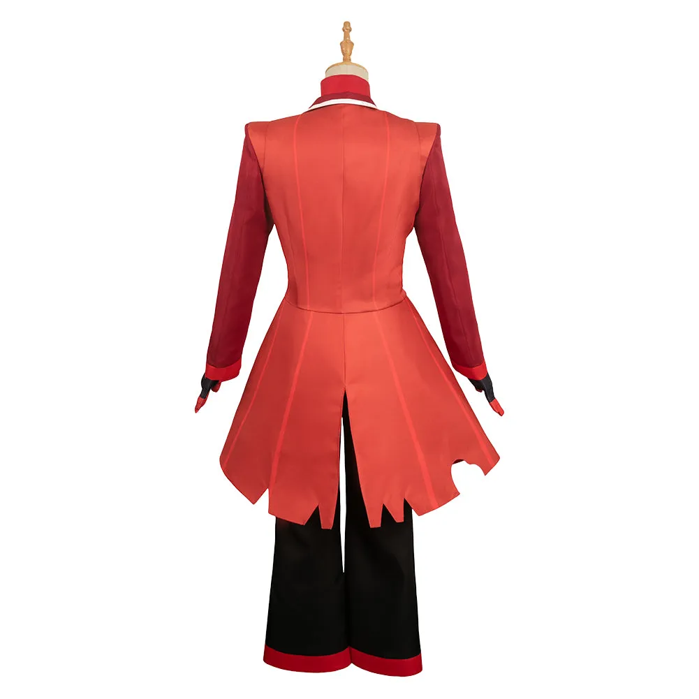 Hazbin Hotel Alastor Red Suit Cosplay Costume Outfits Halloween Carnival Suit