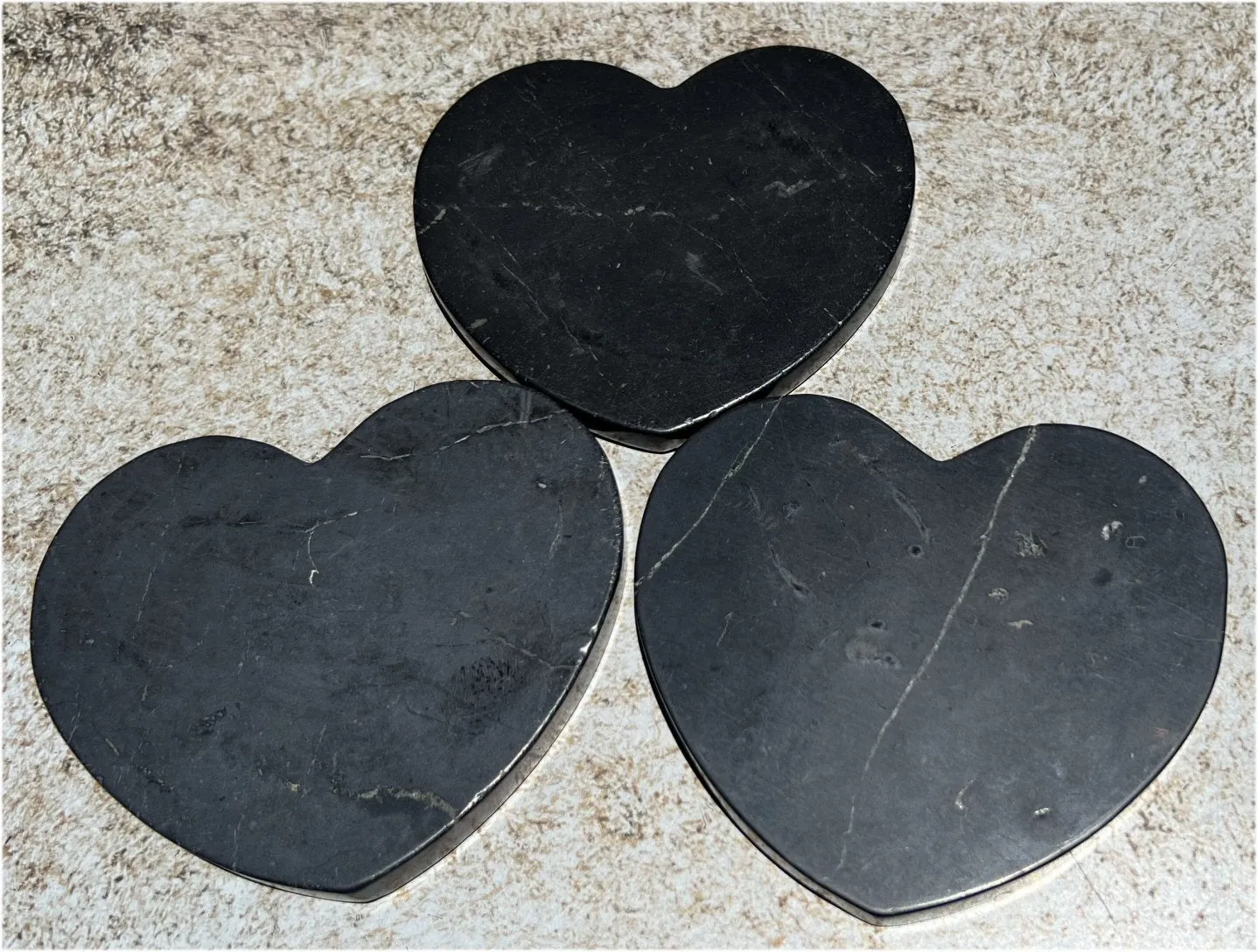 Heart Shaped SHUNGITE Charging Plate - Boost healing abilities, Connect with Mother Earth