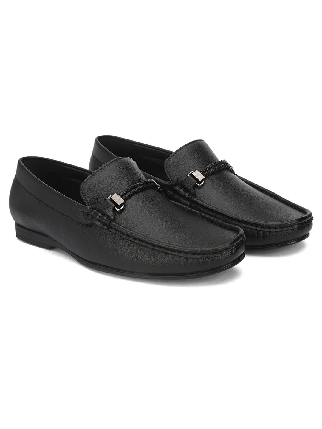 Hydes N Hues Men Black Formal Loafers