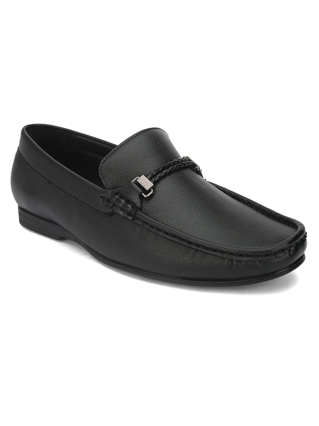 Hydes N Hues Men Black Formal Loafers