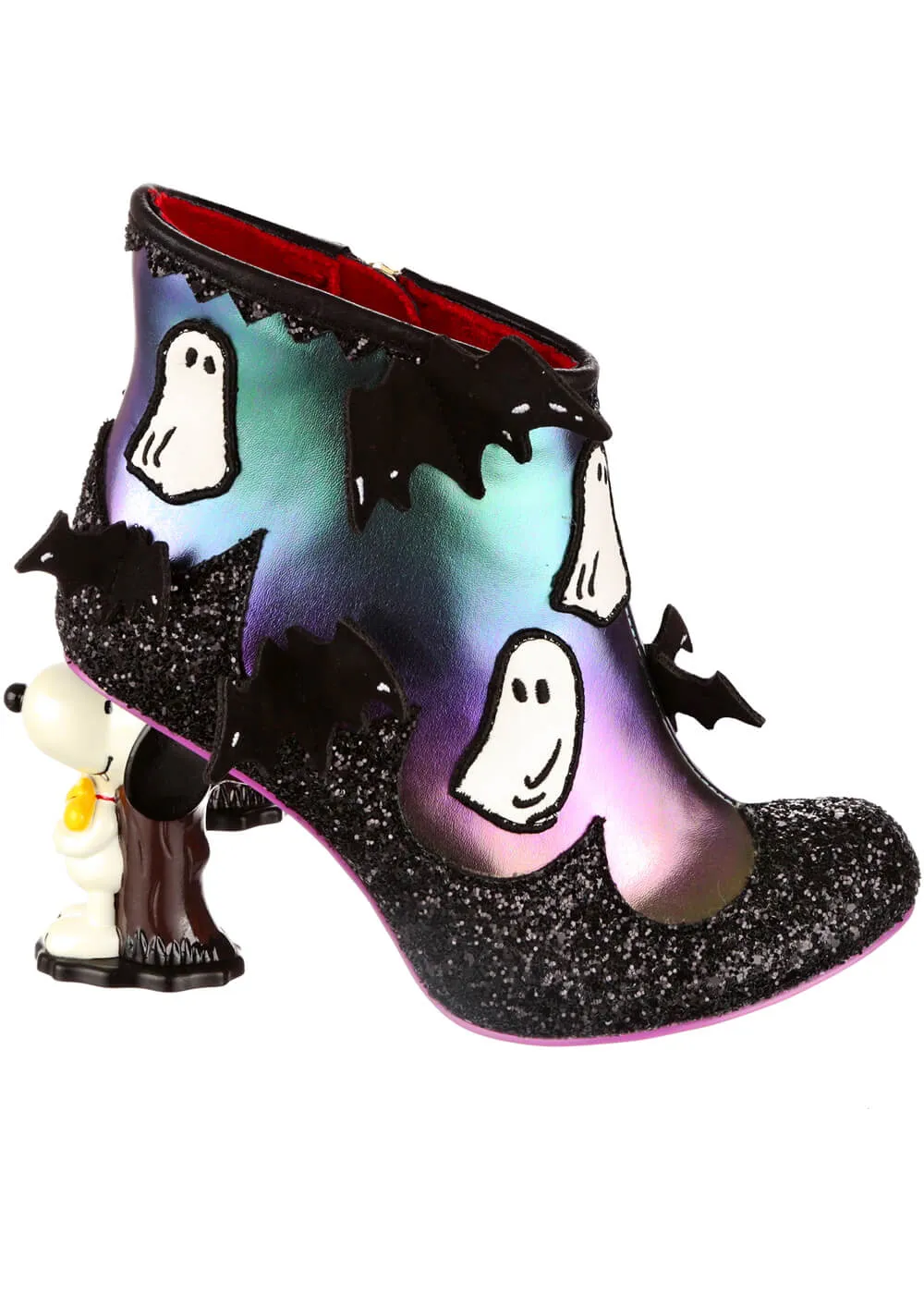 Irregular Choice x Peanuts Count Snoopy Ankle Boots Black