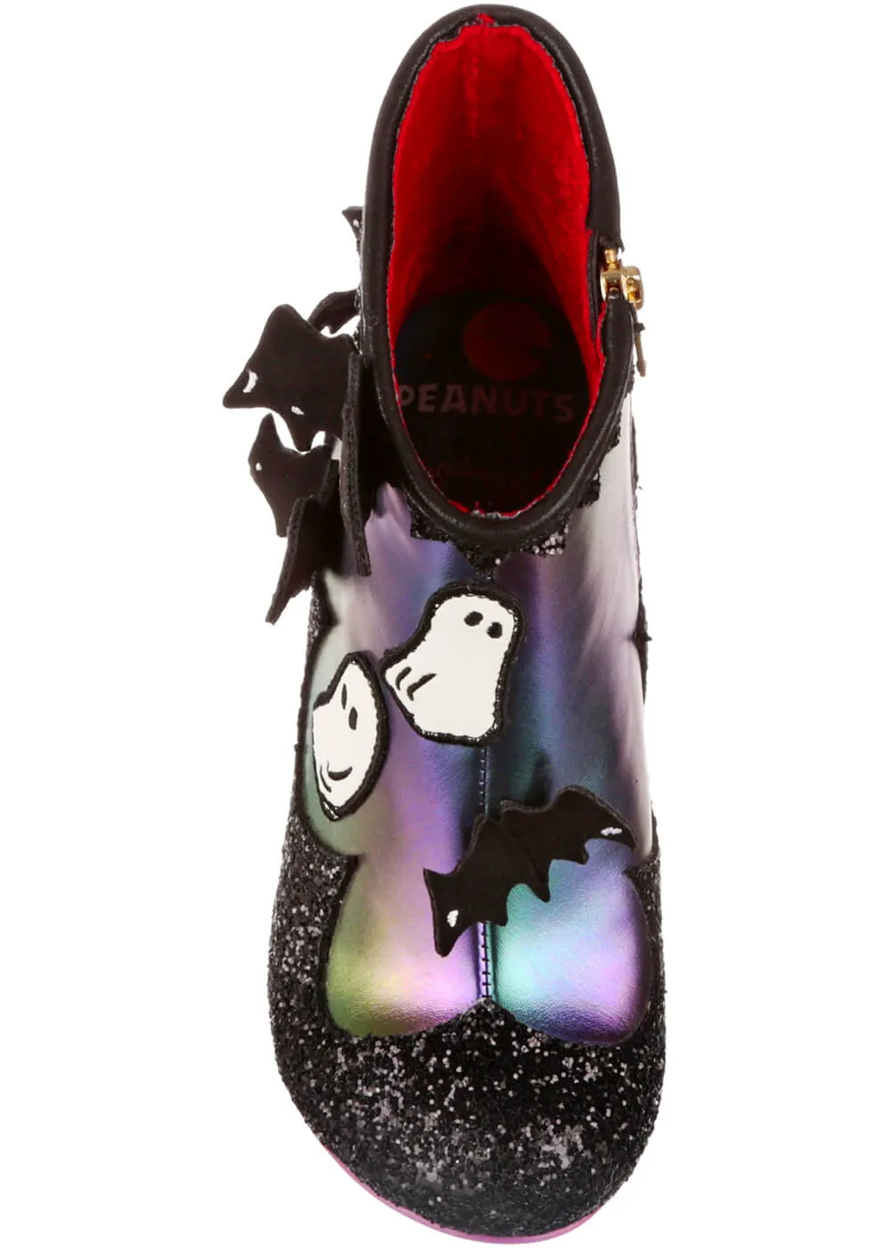Irregular Choice x Peanuts Count Snoopy Ankle Boots Black