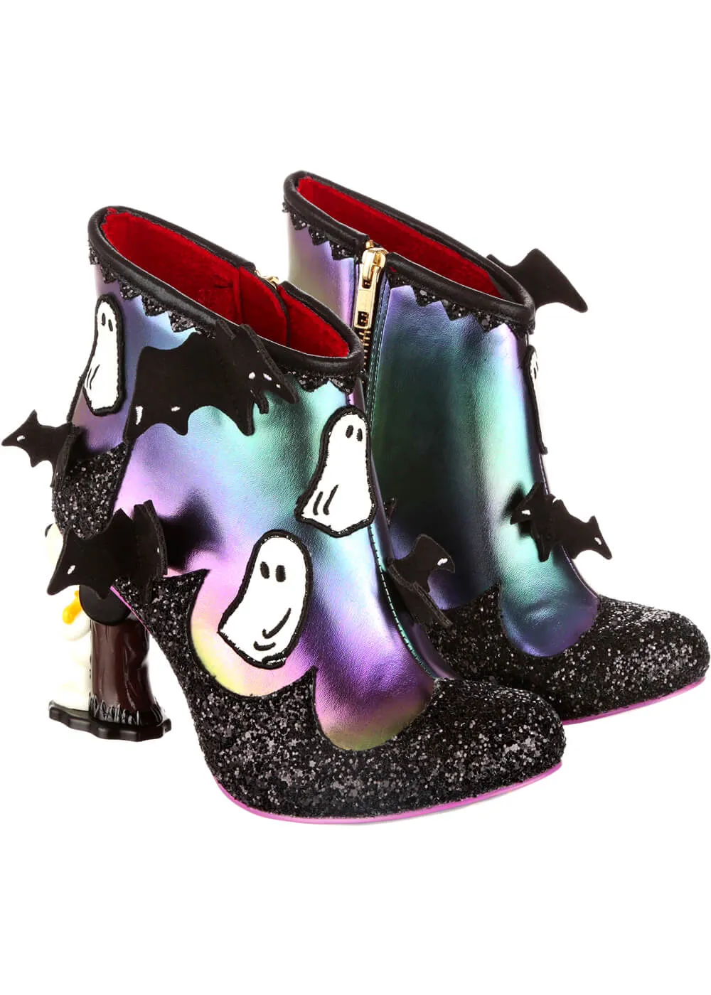 Irregular Choice x Peanuts Count Snoopy Ankle Boots Black