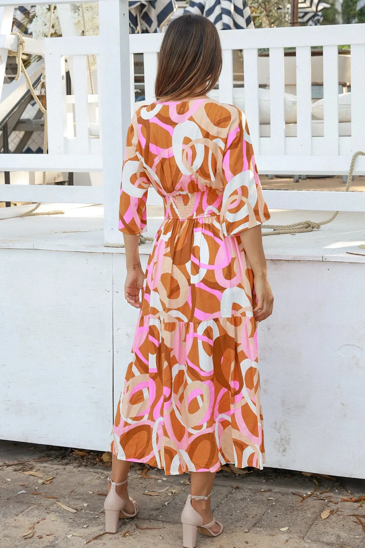 Isadora Linen Dress with Side Split