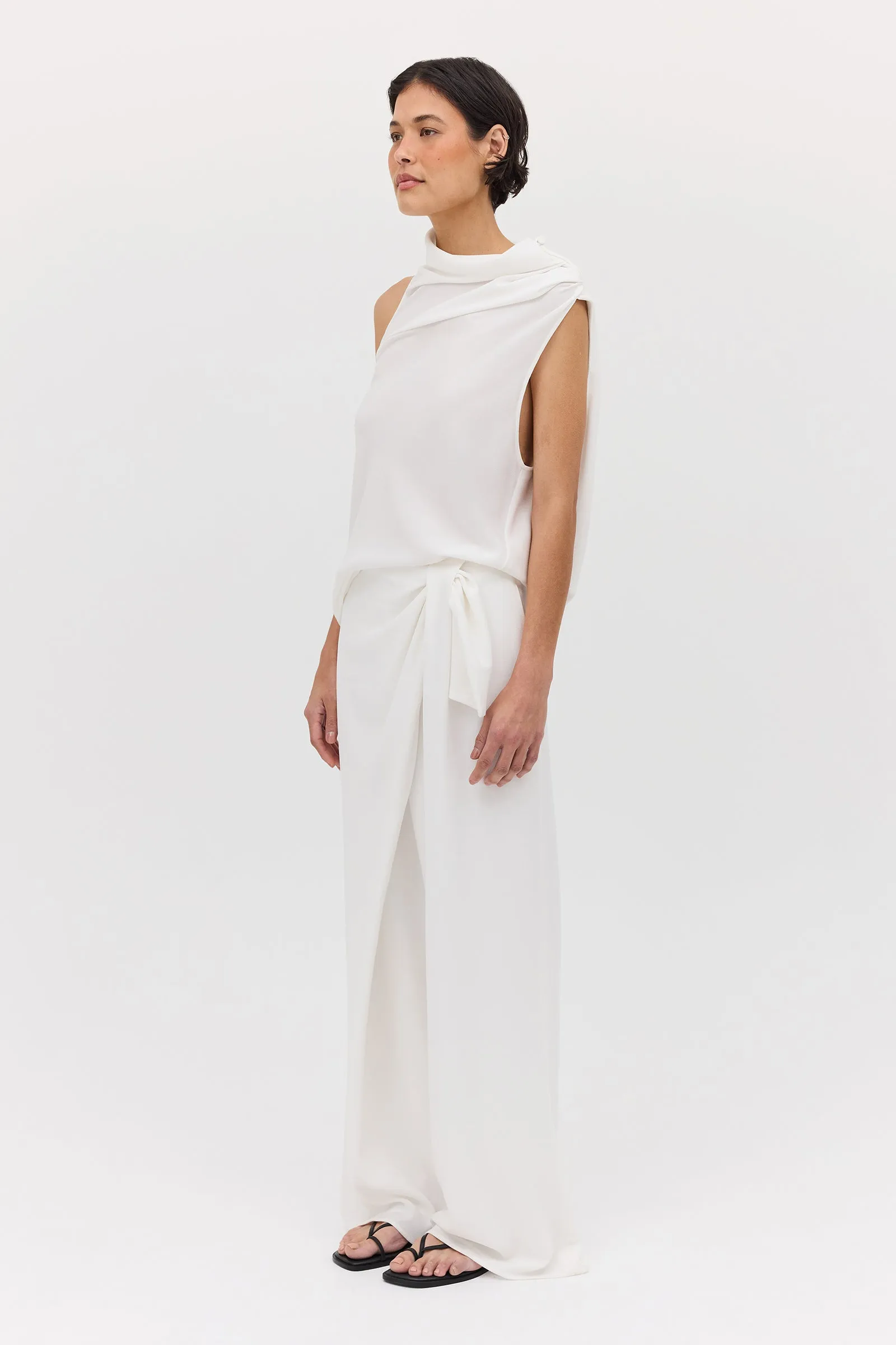 IVORY TEXTURED CEZANNE TOP