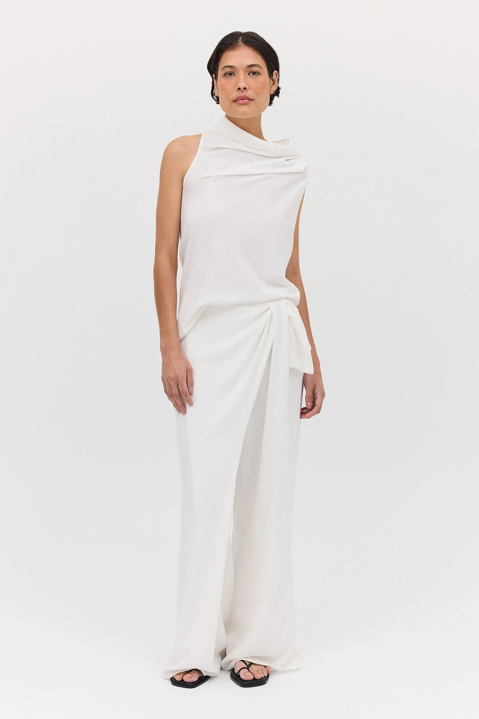 IVORY TEXTURED CEZANNE TOP