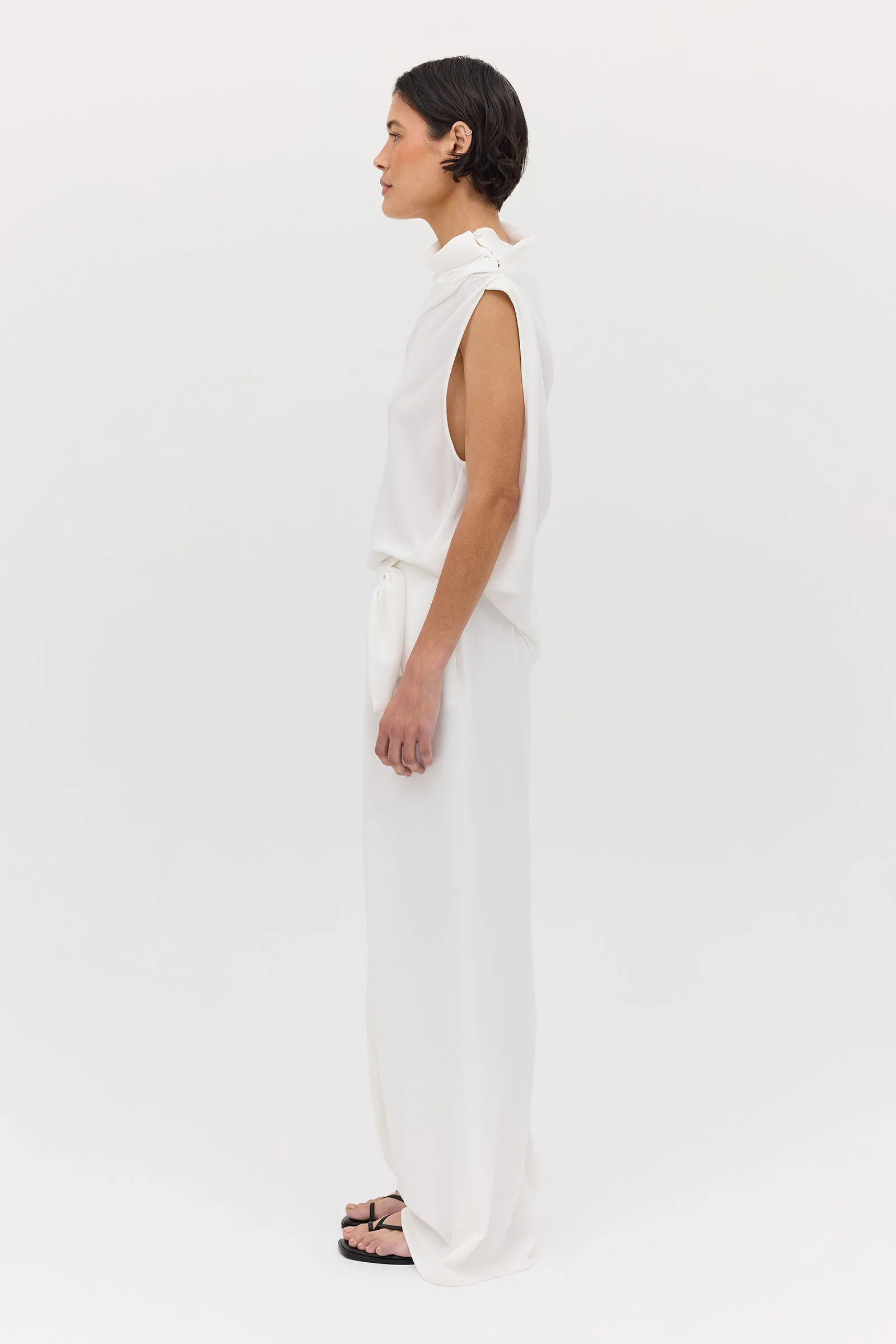 IVORY TEXTURED CEZANNE TOP