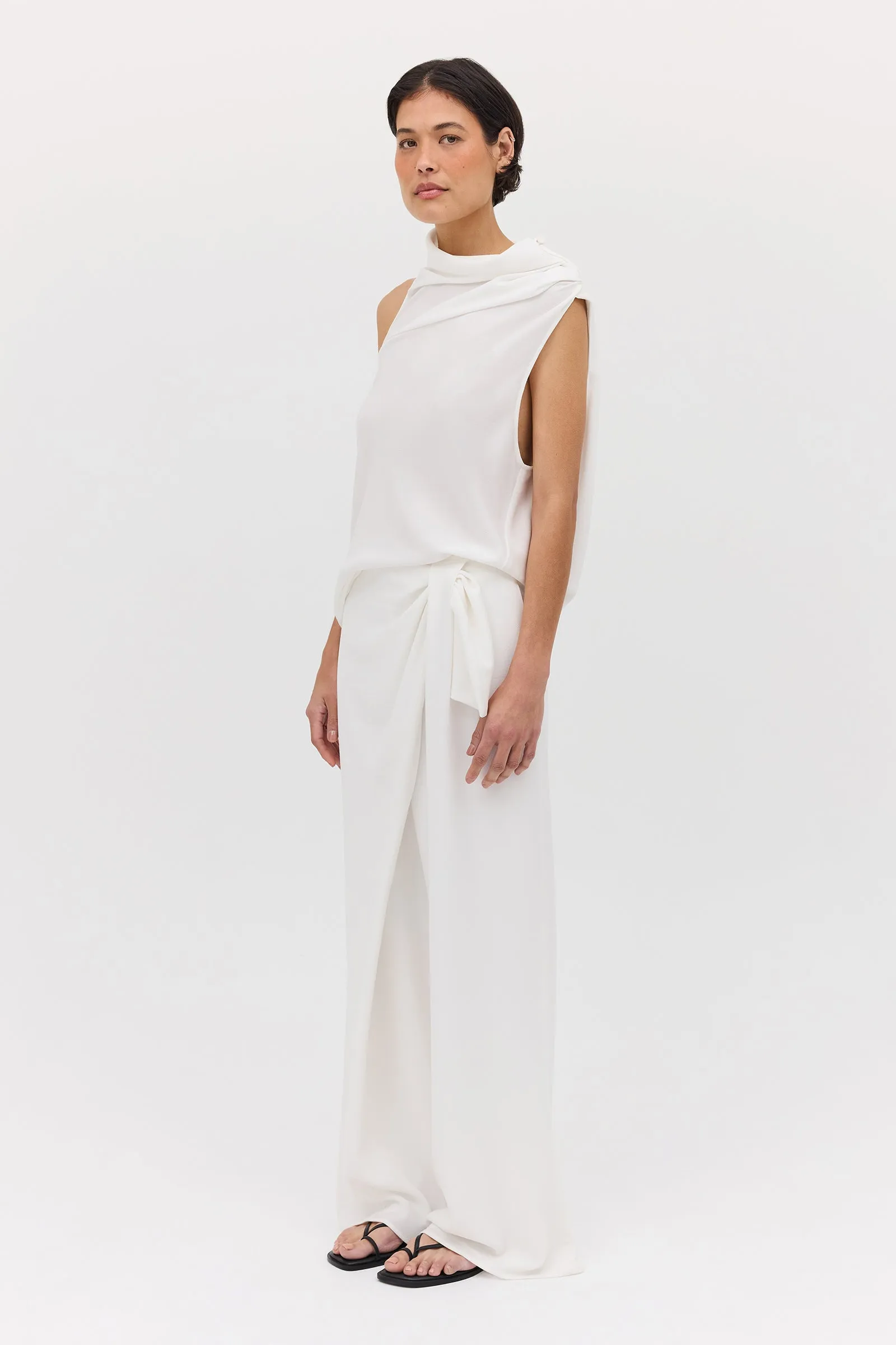 IVORY TEXTURED CEZANNE TOP