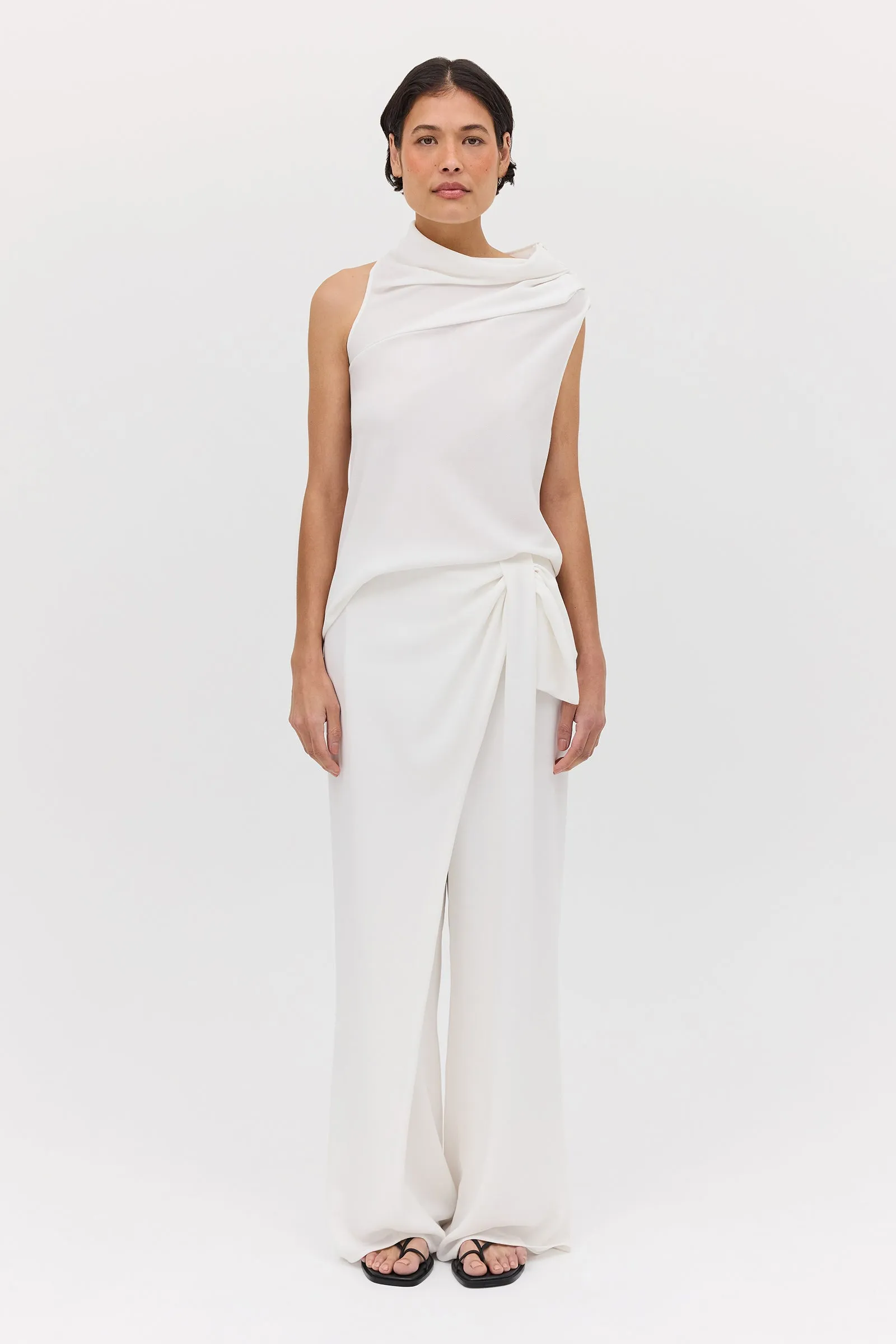IVORY TEXTURED CEZANNE TOP