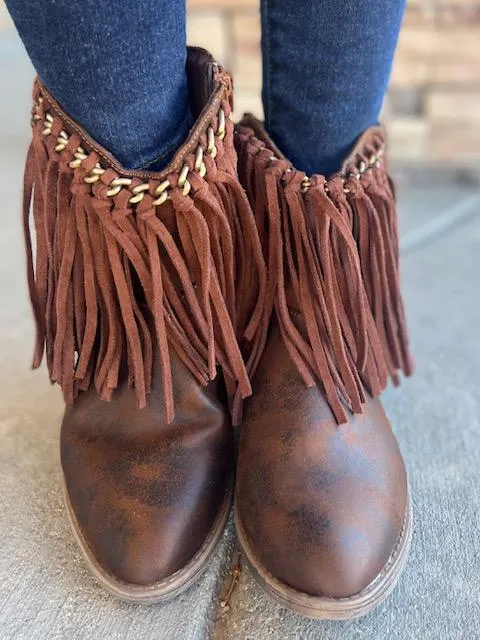 Juno Fringe Bootie