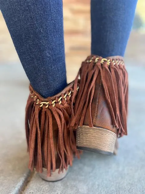 Juno Fringe Bootie