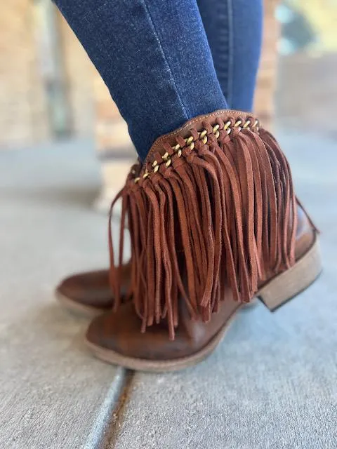 Juno Fringe Bootie