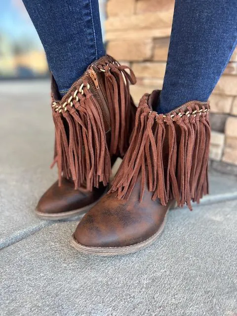 Juno Fringe Bootie