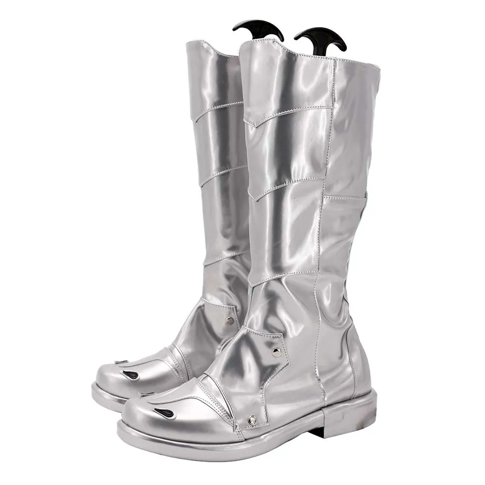 Kaiju No. 8 Kikoru Shinomiya Sliver Boots Anime Character Cosplay Shoes