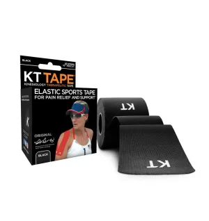 KT Tape Original - 20 Precut 10in Strips Black