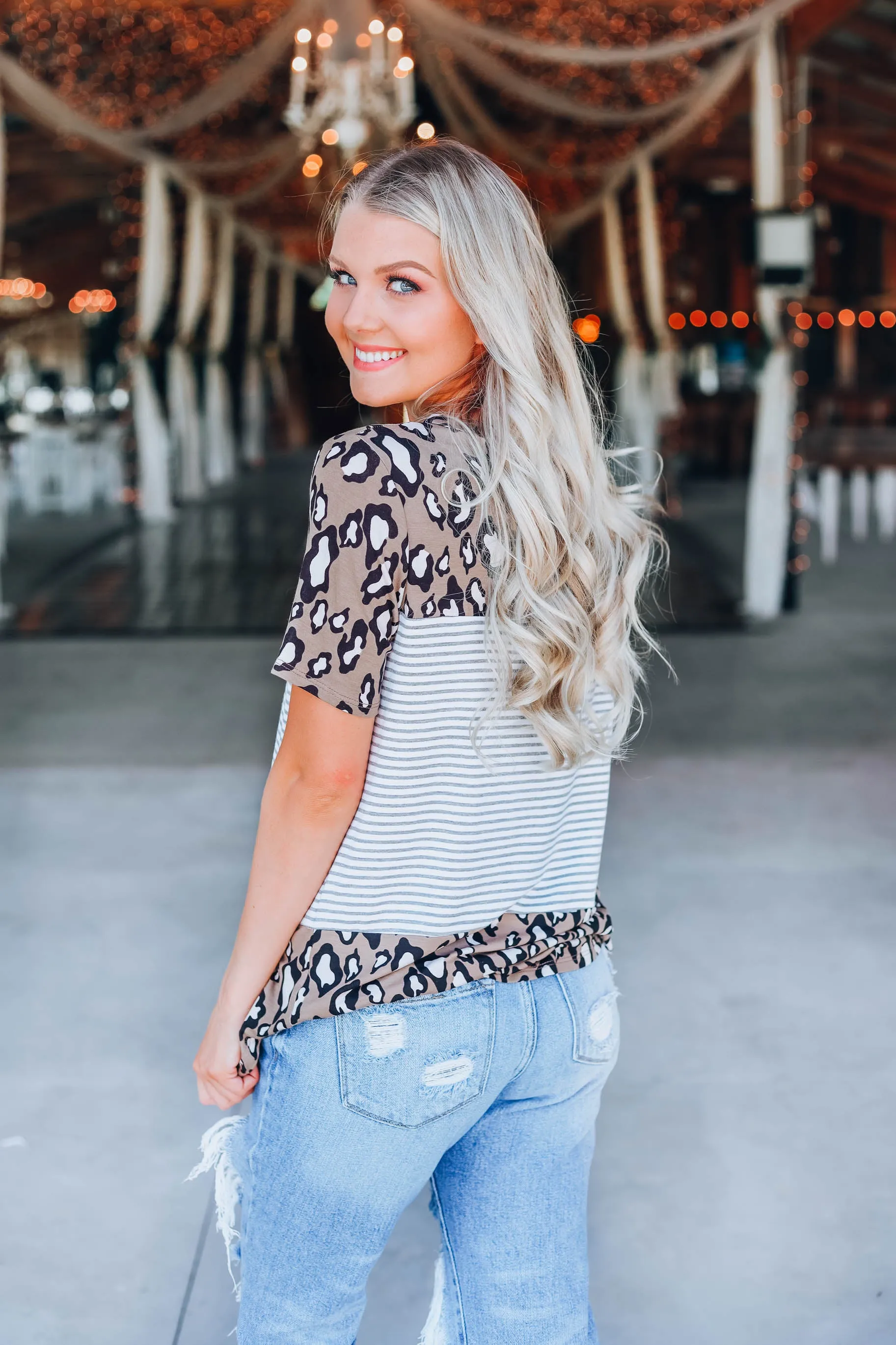L Is For Love Color Block Top
