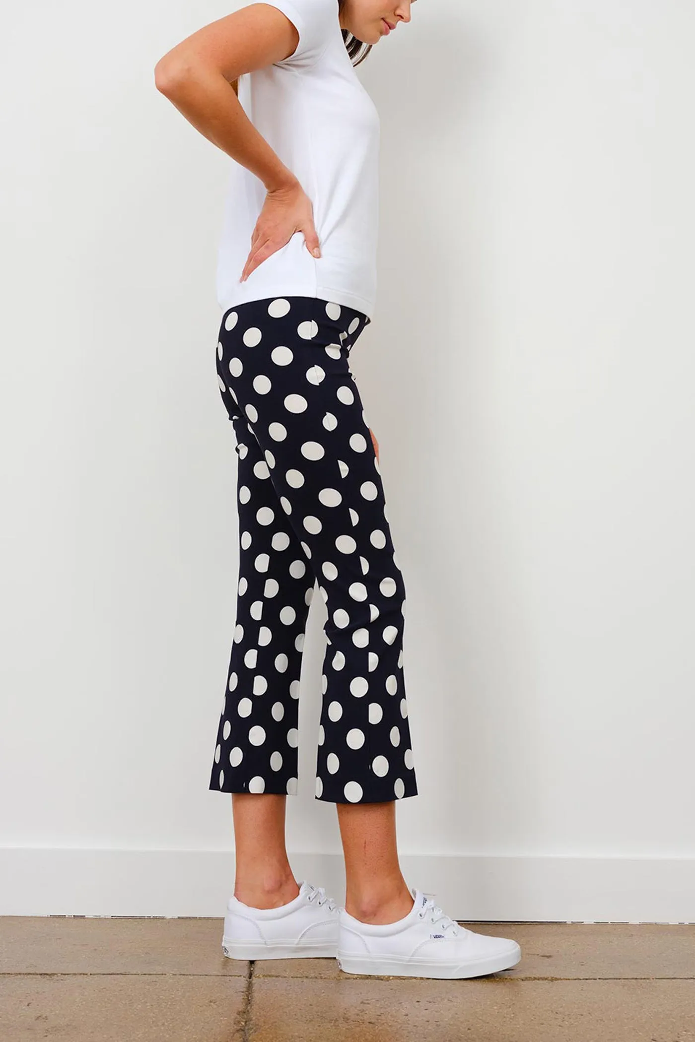 LEO Polka Navy/White