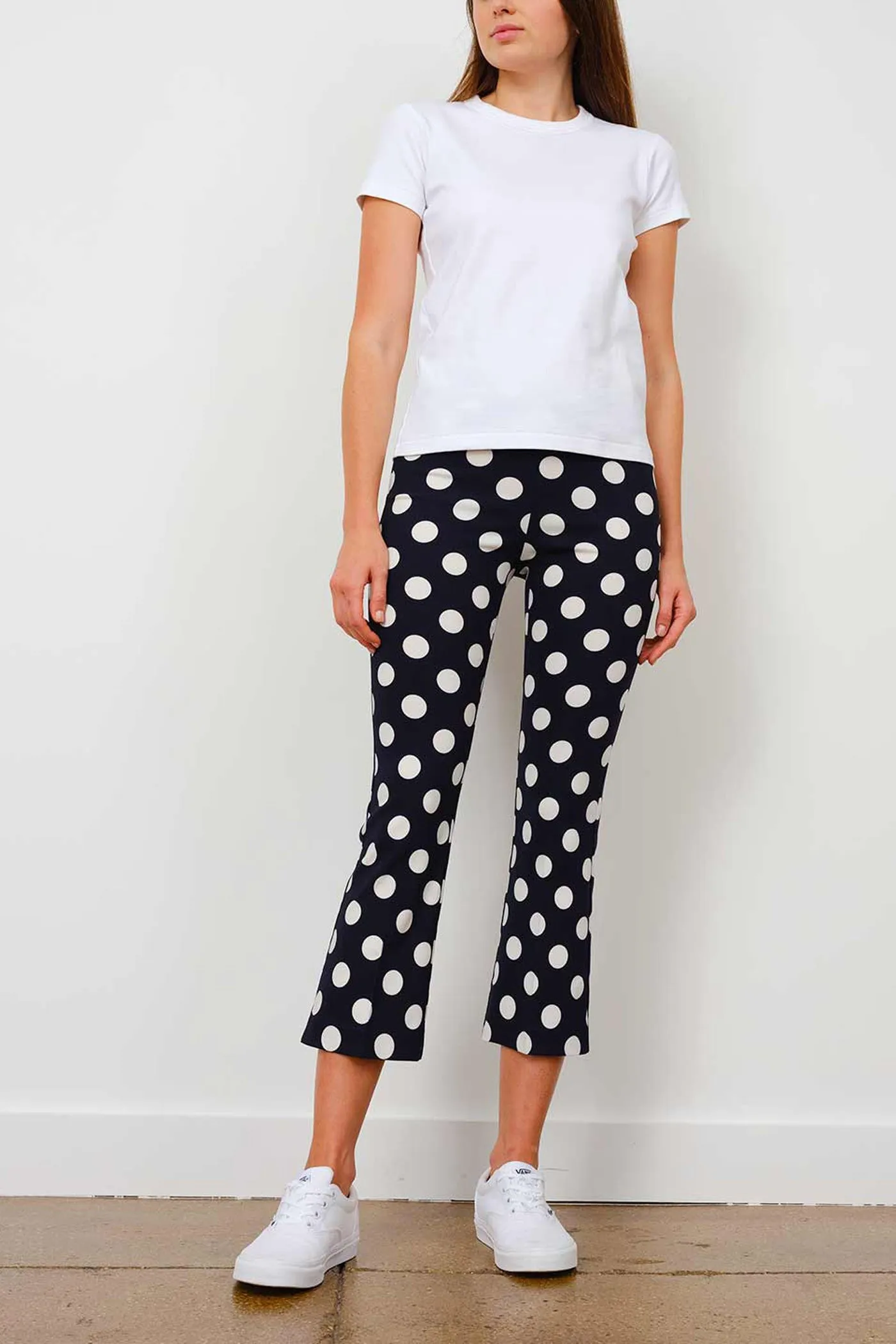 LEO Polka Navy/White