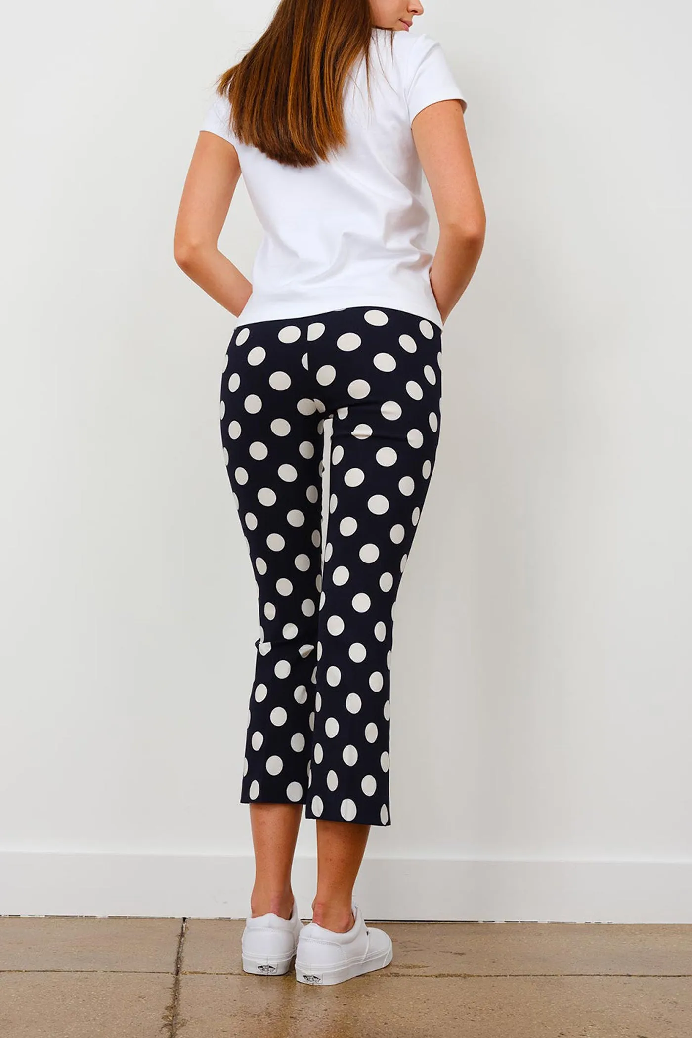 LEO Polka Navy/White