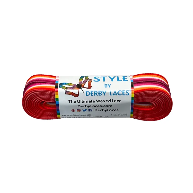 Lesbian Stripe WAXED LACES