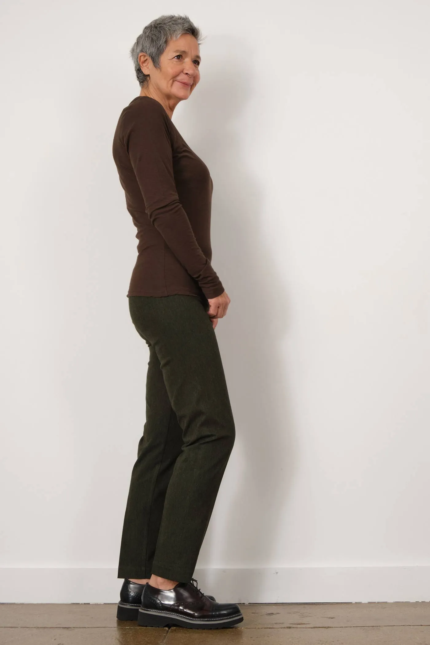 LILI Flannel Olive Green