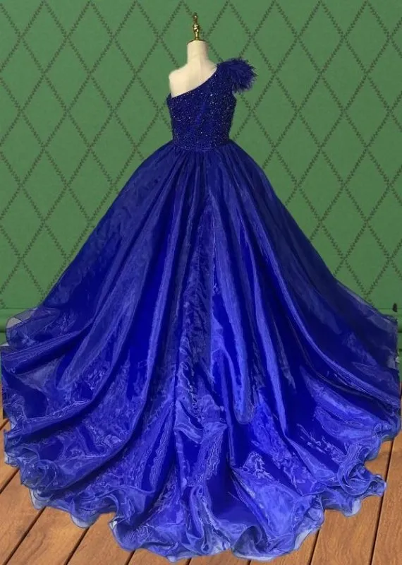 Little Child's Gorgeous Royal Blue Prom Pageant Couture