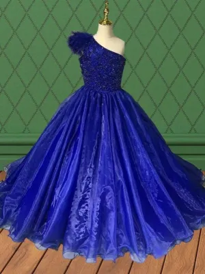 Little Child's Gorgeous Royal Blue Prom Pageant Couture