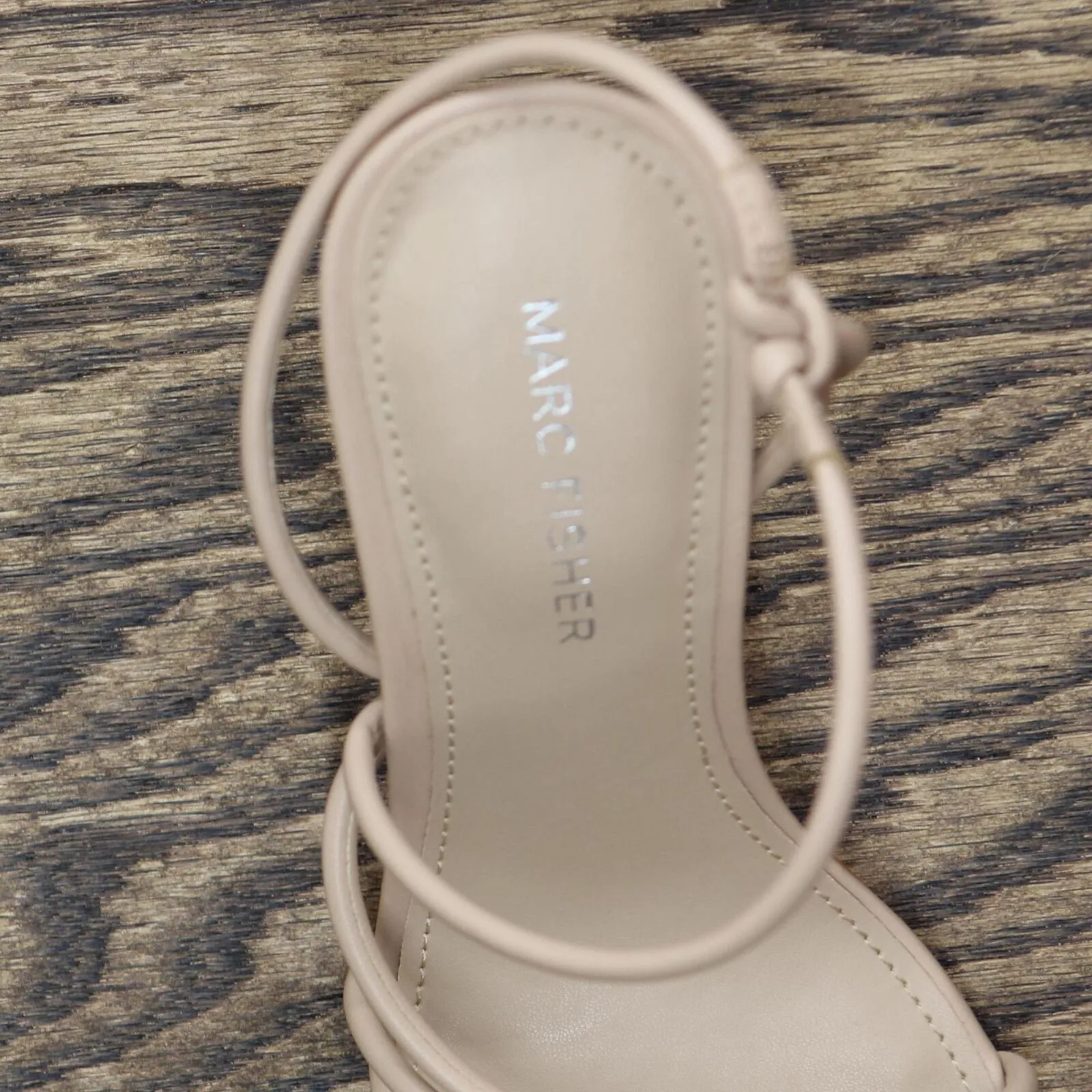 Marc Fisher Women's DARETA Heeled Sandal MFDARETA Light Natural Brown 6M