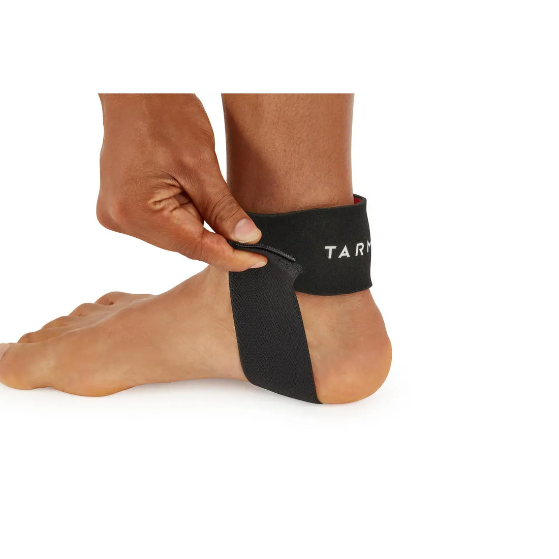 Men's/Women's Left/Right Achilles Tendon Support Strap - Black