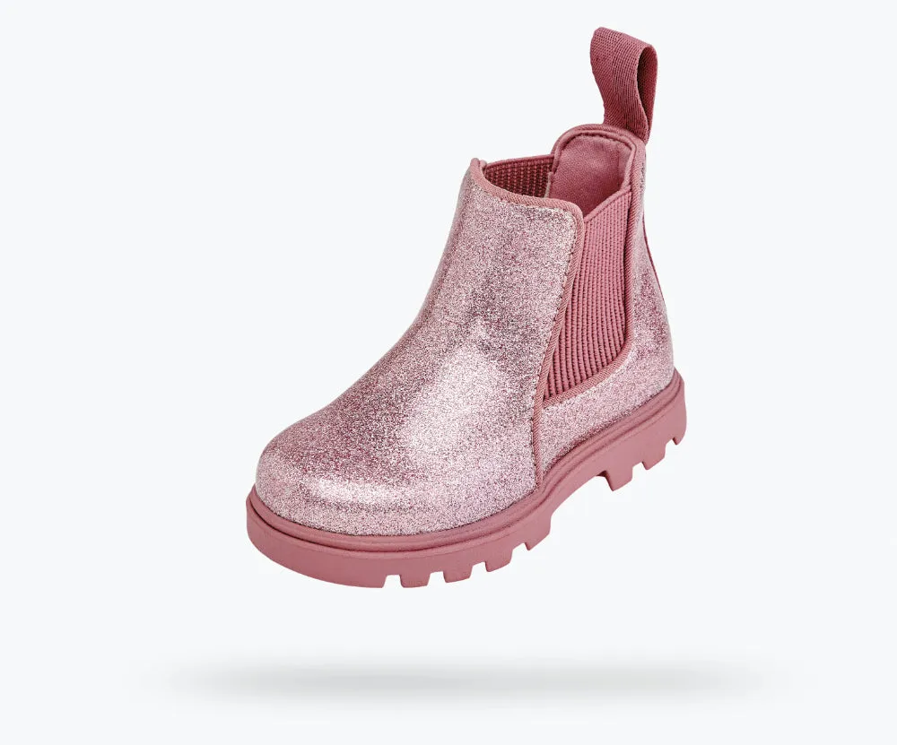 Native Kensington Treklite Glitter Kids Boot - Pink Glitter / Temple Pink