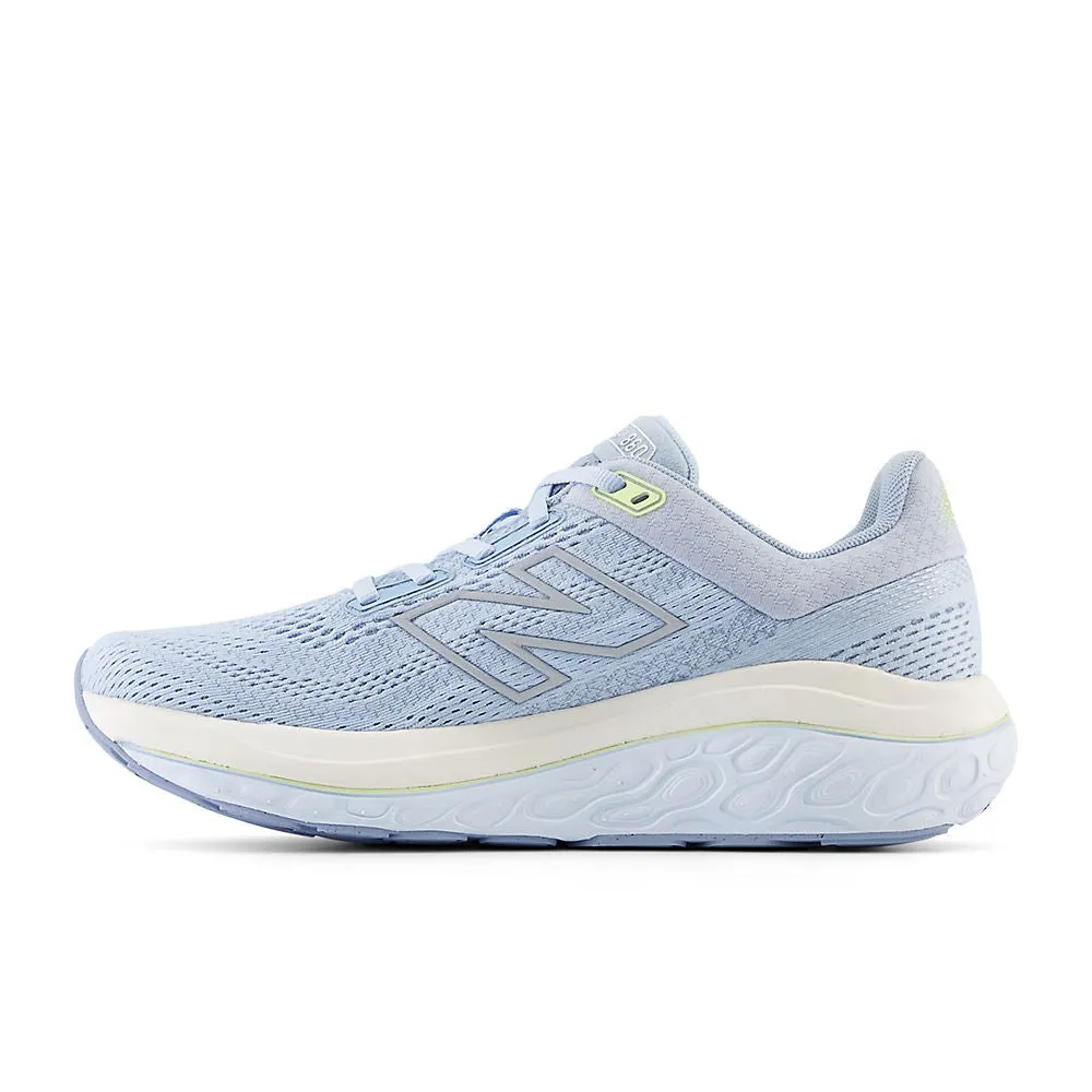 New Balance Fresh Foam X 860 v14 (Womens) - Light Chrome Blue with Limelight and Bleached Lime Glo