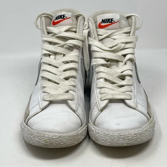 Nike Blazer Mid Like Mike Womens 7 Kids 5.5 White Celestine Blue Leather Sneaker