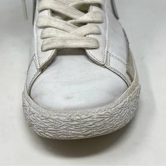 Nike Blazer Mid Like Mike Womens 7 Kids 5.5 White Celestine Blue Leather Sneaker