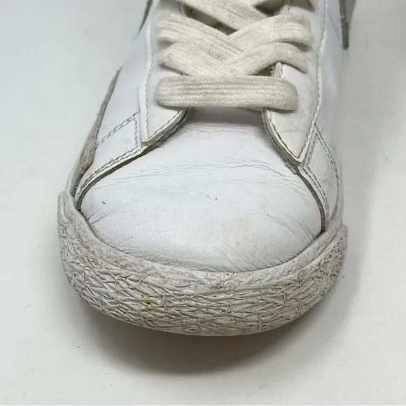 Nike Blazer Mid Like Mike Womens 7 Kids 5.5 White Celestine Blue Leather Sneaker