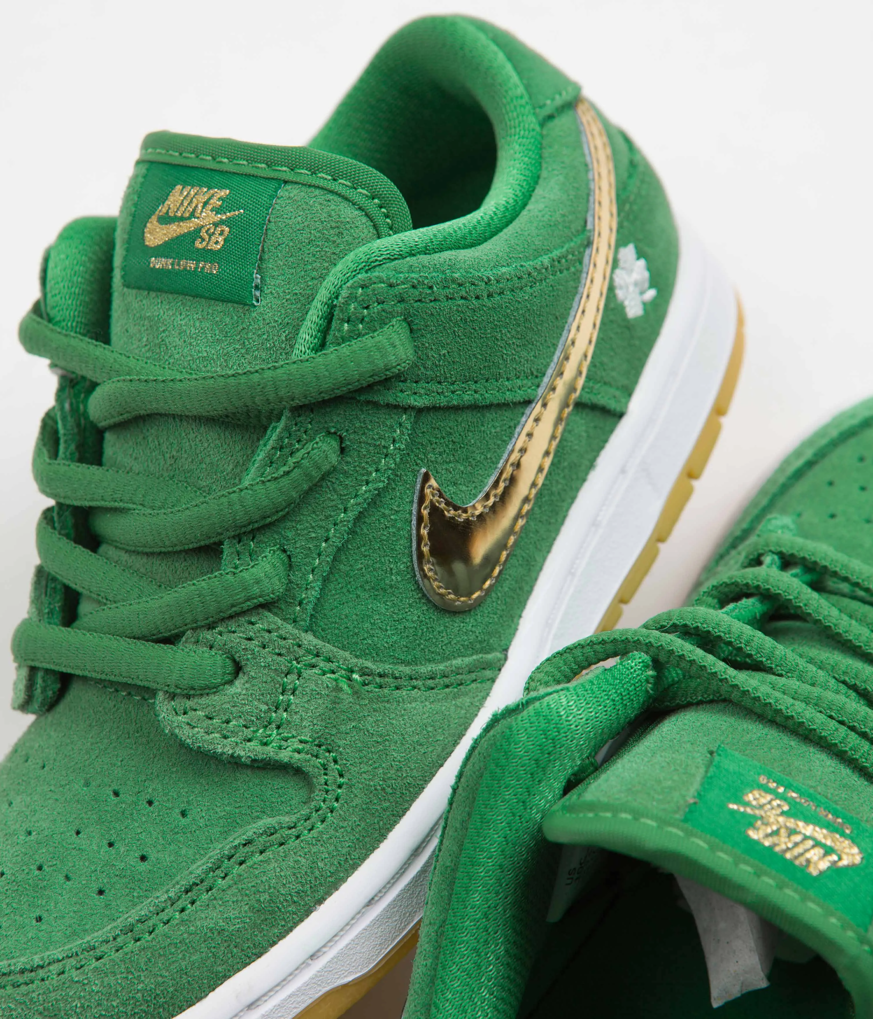 Nike SB Dunk Low Pro 'St. Patrick's Day' (Toddler) Shoes - Lucky Green / Metallic Gold - Lucky Green