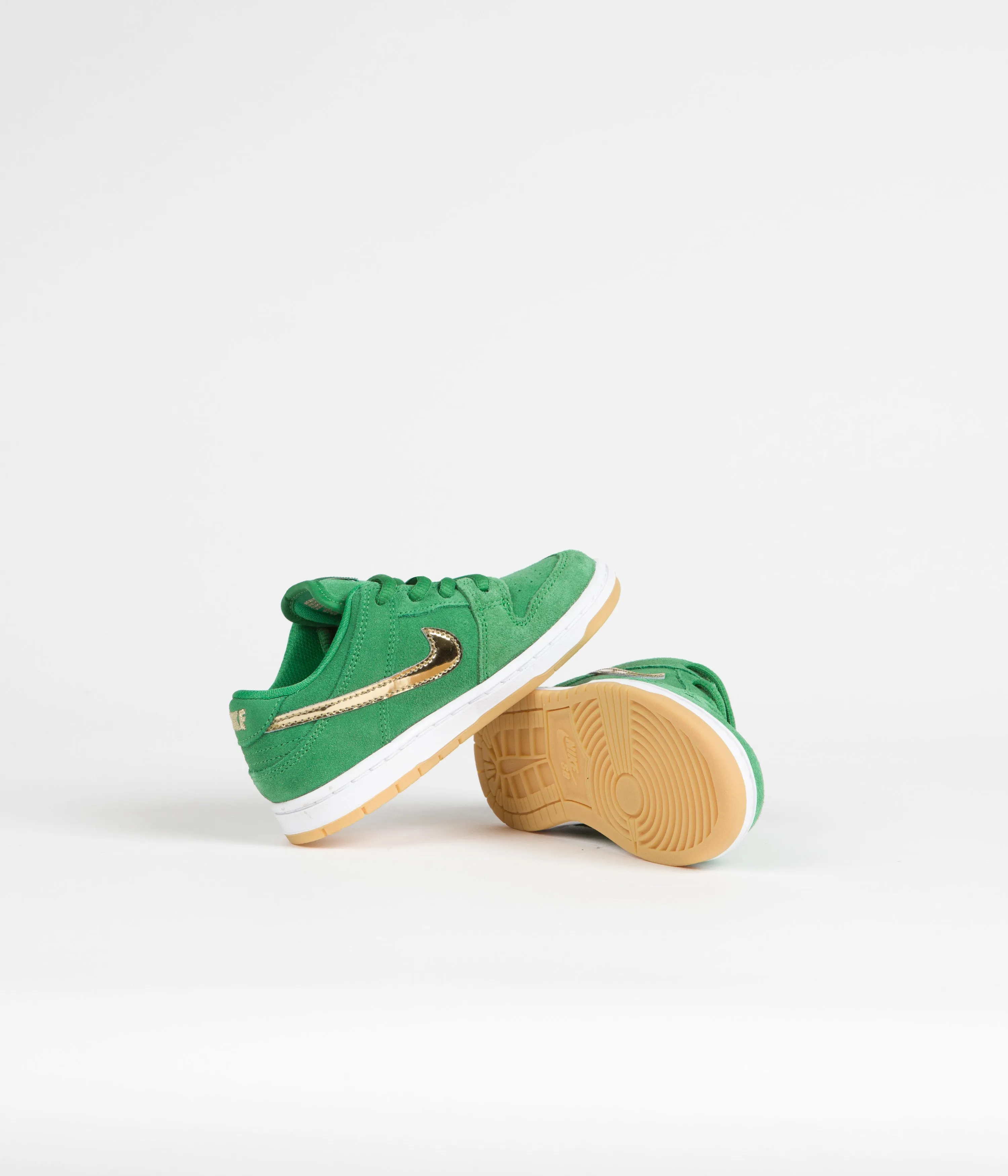 Nike SB Dunk Low Pro 'St. Patrick's Day' (Toddler) Shoes - Lucky Green / Metallic Gold - Lucky Green