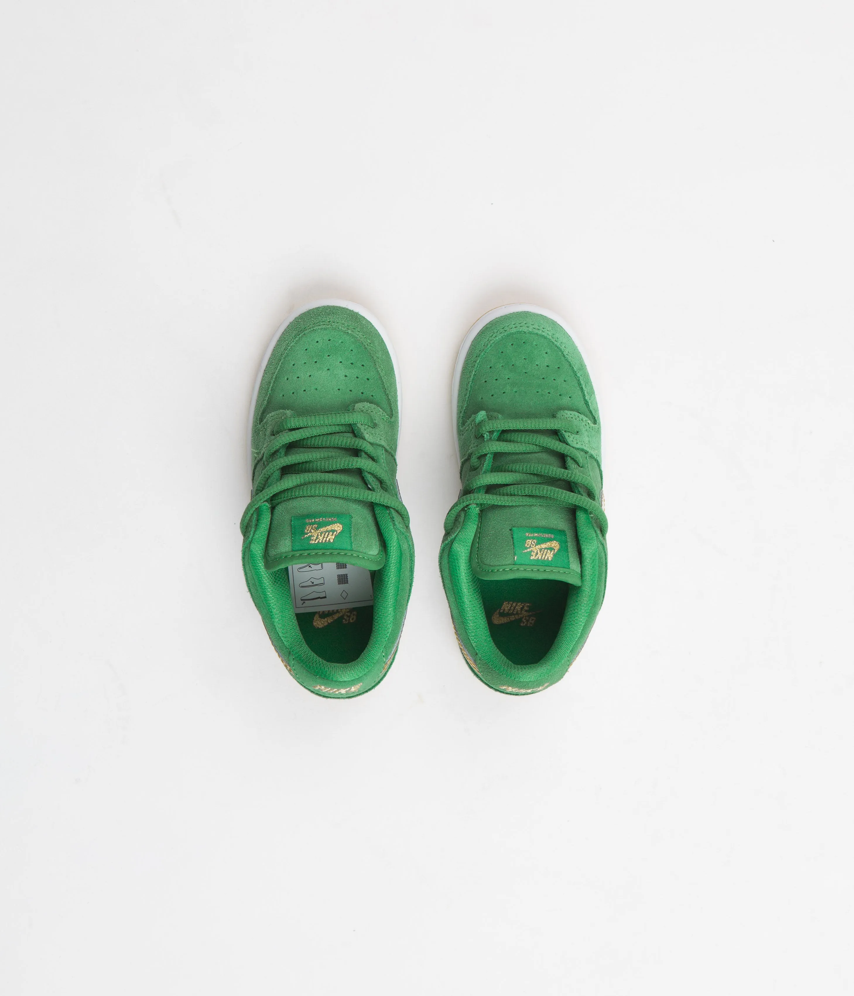 Nike SB Dunk Low Pro 'St. Patrick's Day' (Toddler) Shoes - Lucky Green / Metallic Gold - Lucky Green