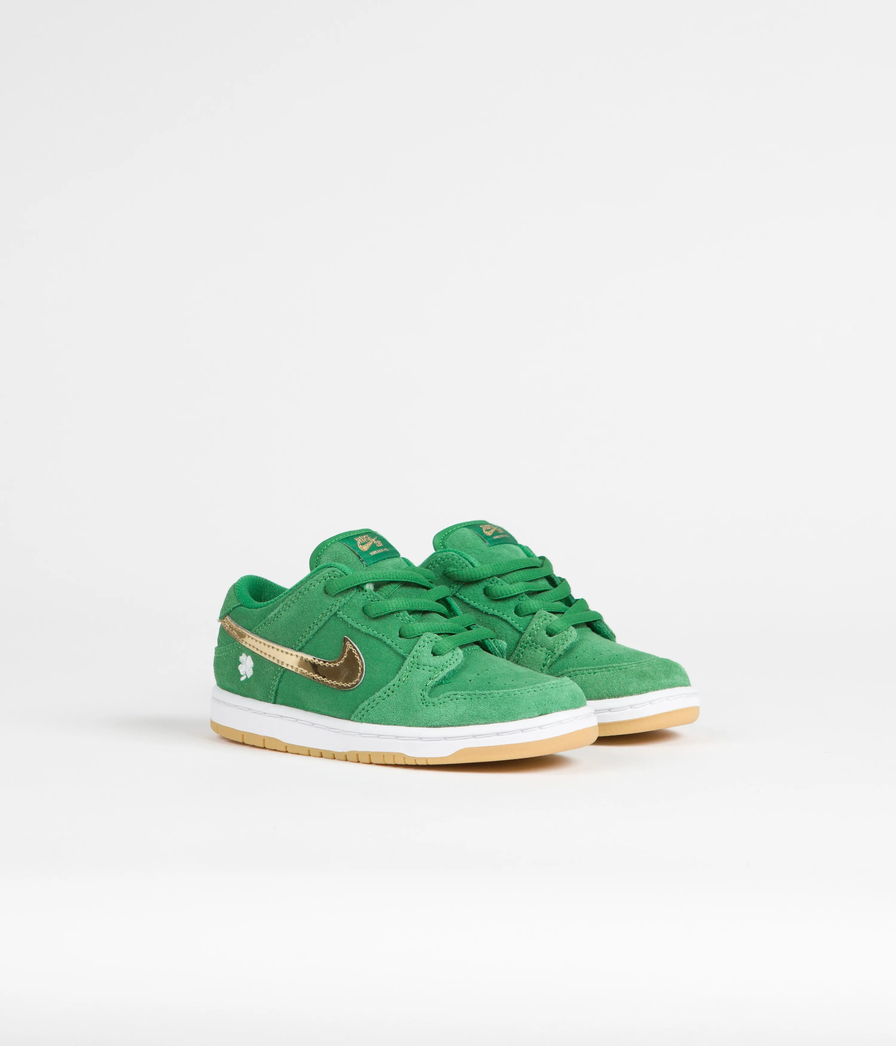 Nike SB Dunk Low Pro 'St. Patrick's Day' (Toddler) Shoes - Lucky Green / Metallic Gold - Lucky Green