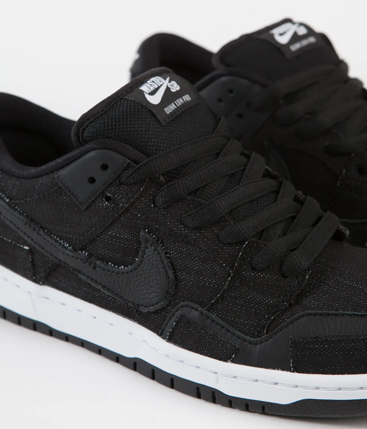 Nike SB x Wasted Youth Dunk Low Pro Shoes - Black / Black - University Red - White