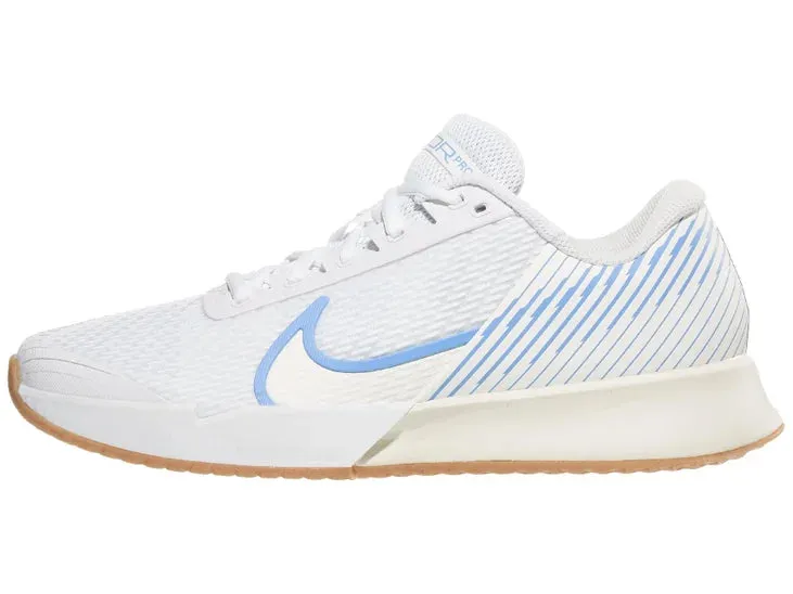 Nike Vapor Pro 2 White/Light Blue/Brown Men's Tennis Shoes - 2024 NEW ARRIVAL