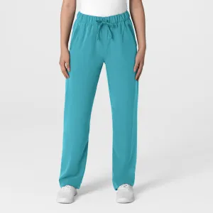 Nova 5232 Stovepipe High-Low Hem Scrub Pants Teal Blue