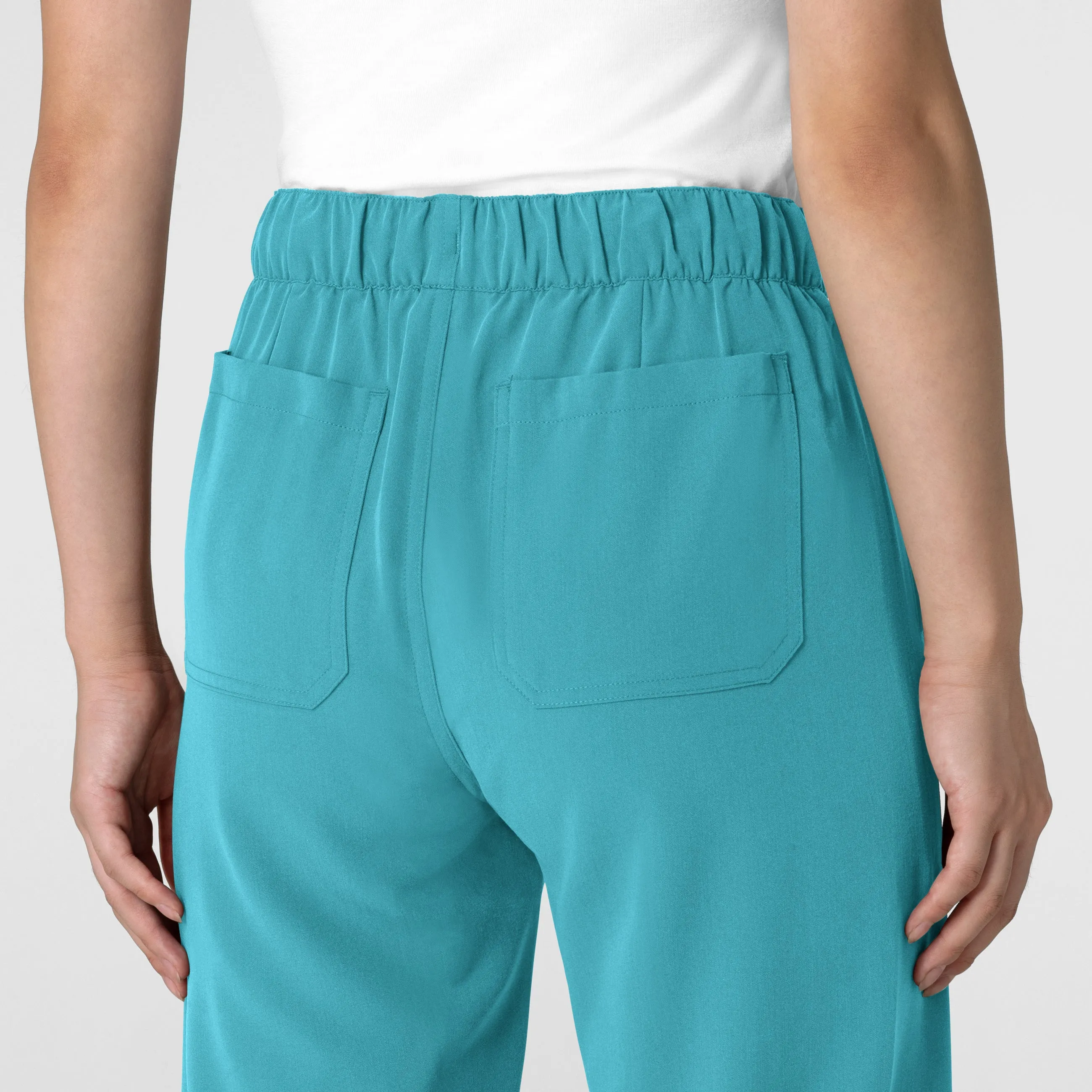 Nova 5232 Stovepipe High-Low Hem Scrub Pants Teal Blue