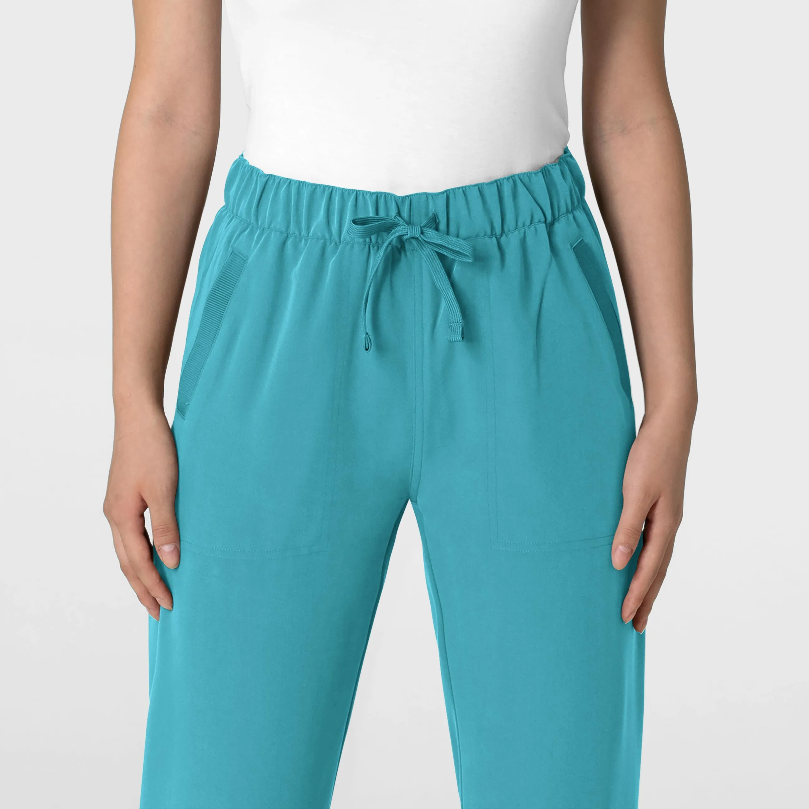 Nova 5232 Stovepipe High-Low Hem Scrub Pants Teal Blue