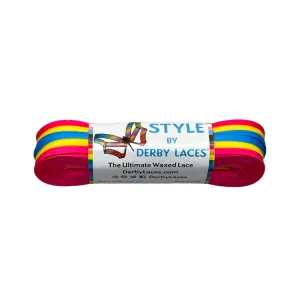 Pan Stripe WAXED LACES