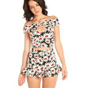 Pants Playful floral 2 piece set