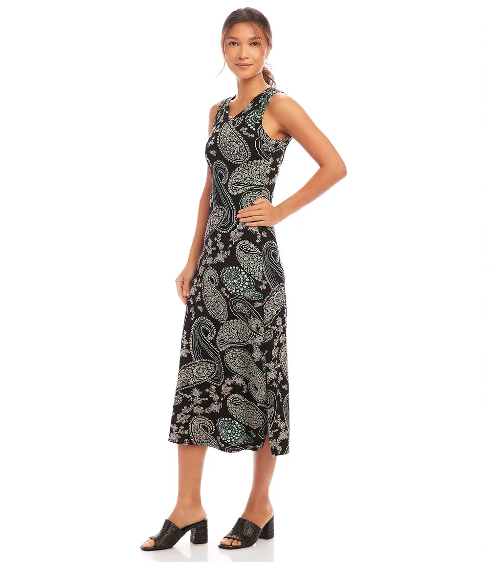 Petite Size Sleeveless Midi Dress