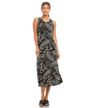 Petite Size Sleeveless Midi Dress